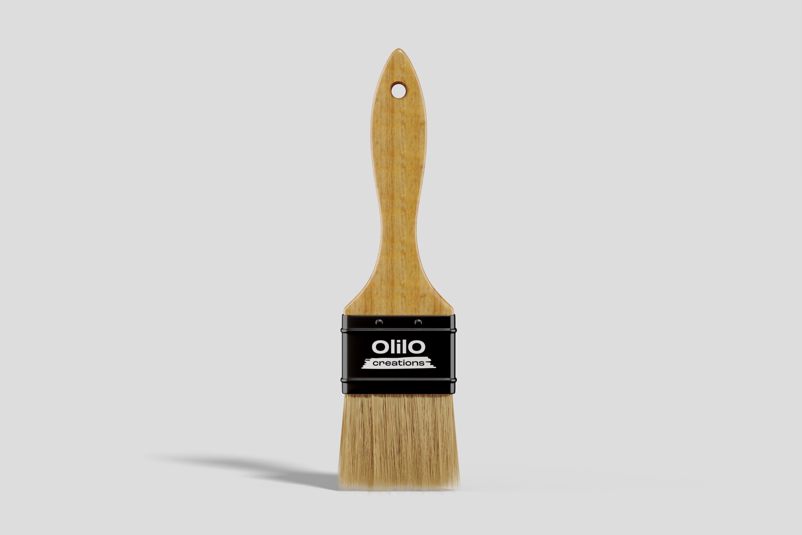 OlilO logo on a paintbrush
