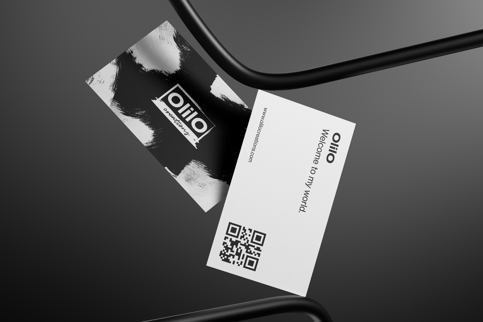OlilO business card mockup
