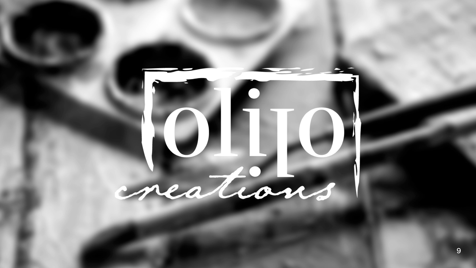 Second logo proposition in a painted frame