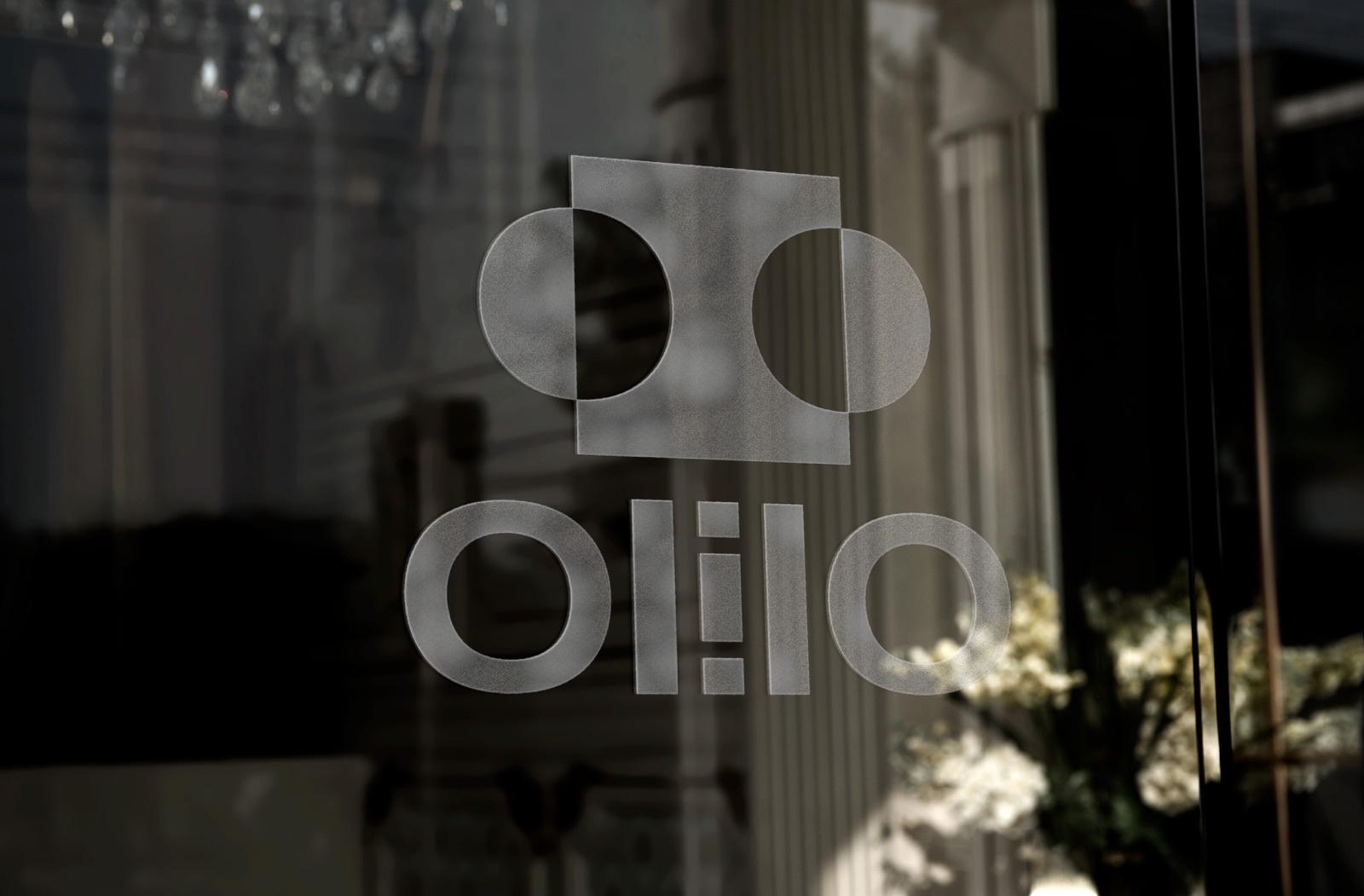OlilO logo on a shop window