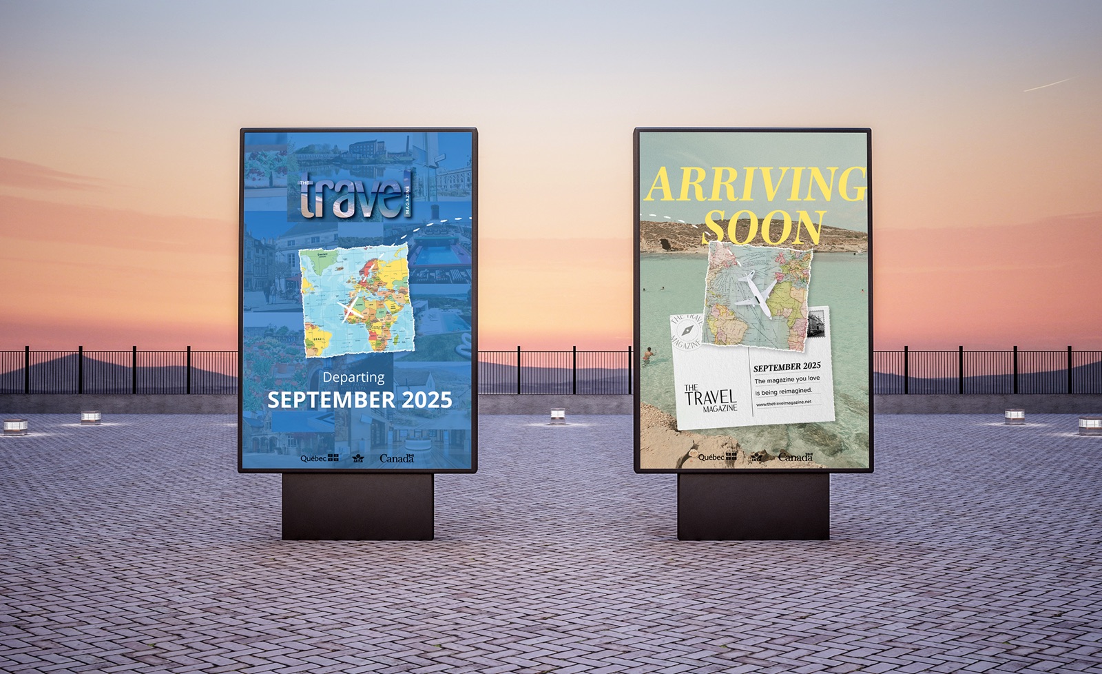 Both posters on outdoor billboards