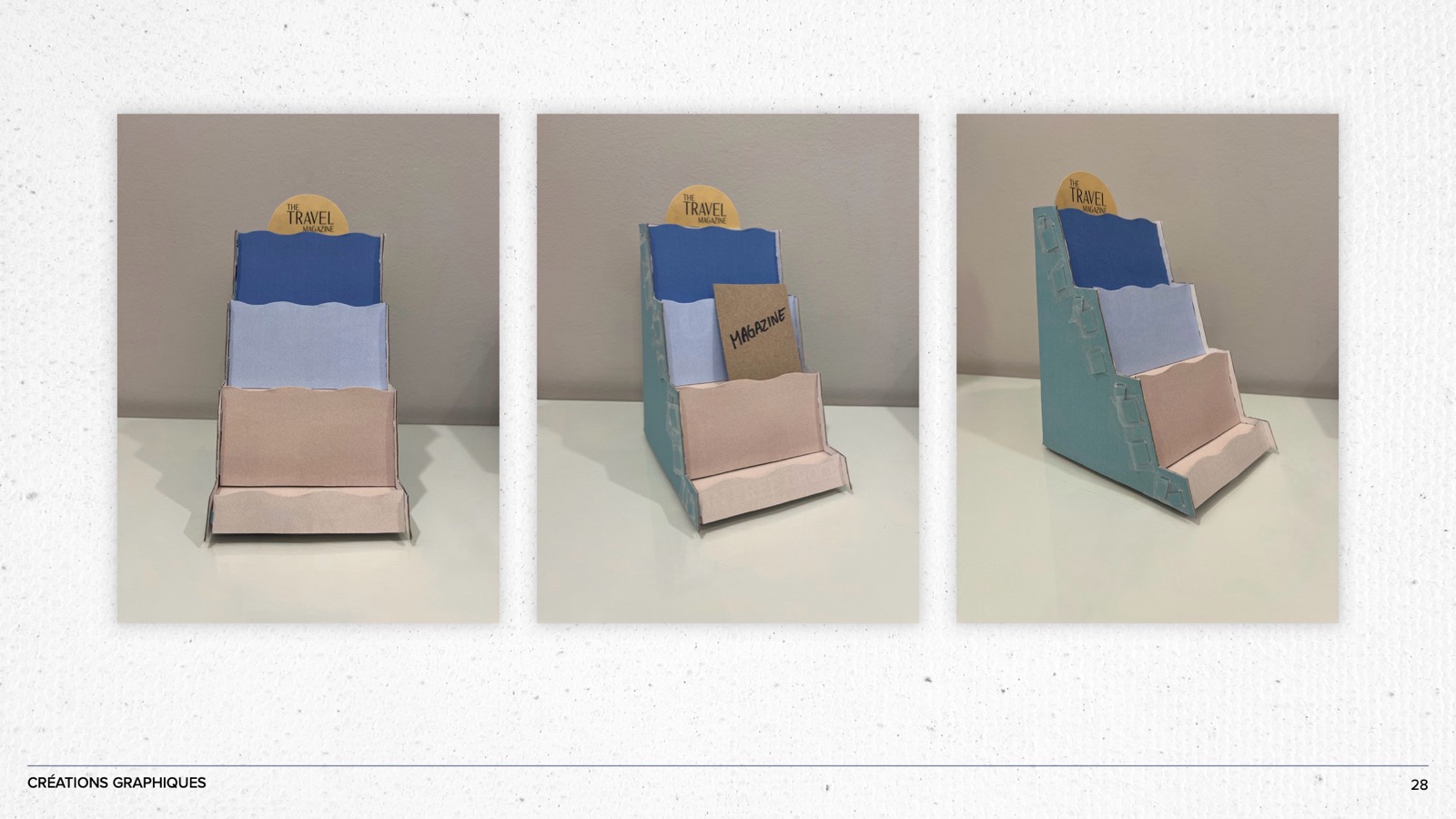 Photos of the built display stand prototype